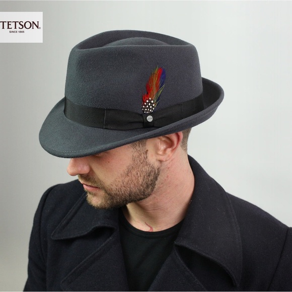 Stetson Wool Felt Elkader Trilby Hat Size XXL 7 7/8 - Picture 13 of 13